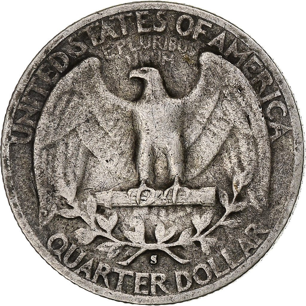 Moneda, Estados Unidos, Washington Quarter, Quarter, 1943, San Francisco