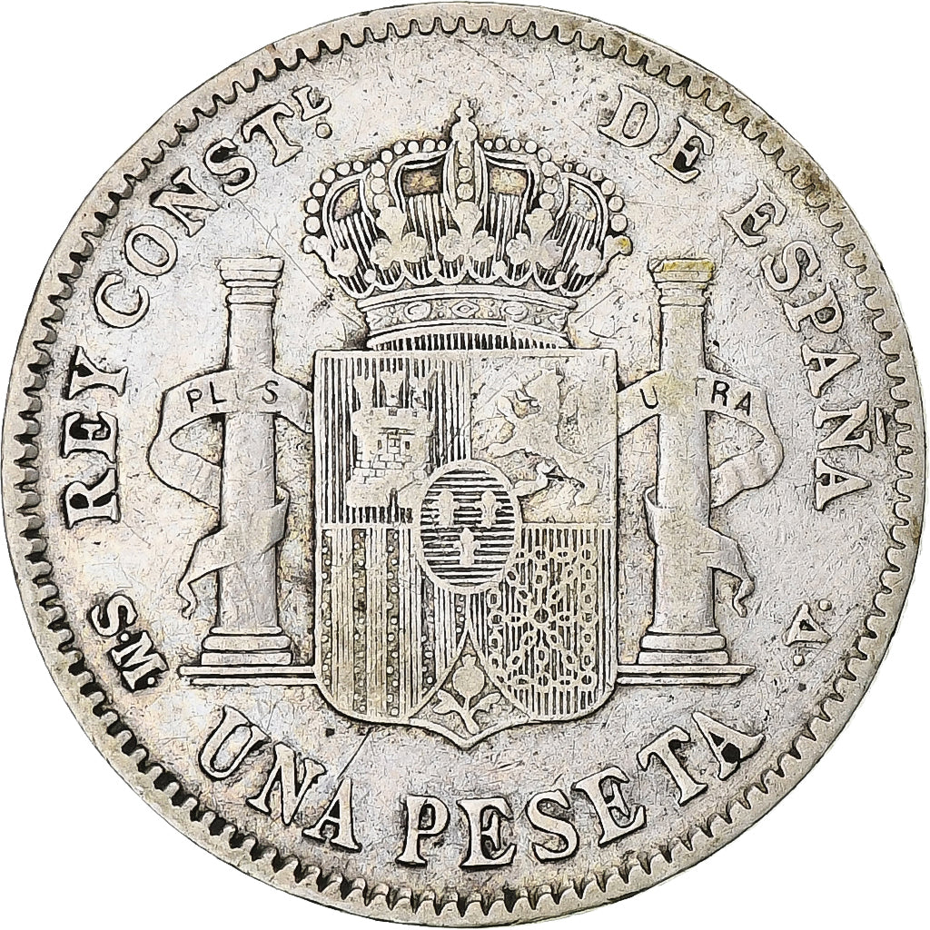 Coin, Spain, Alfonso XIII, Peseta, 1903, Madrid, VF(30-35), Silver, KM:721