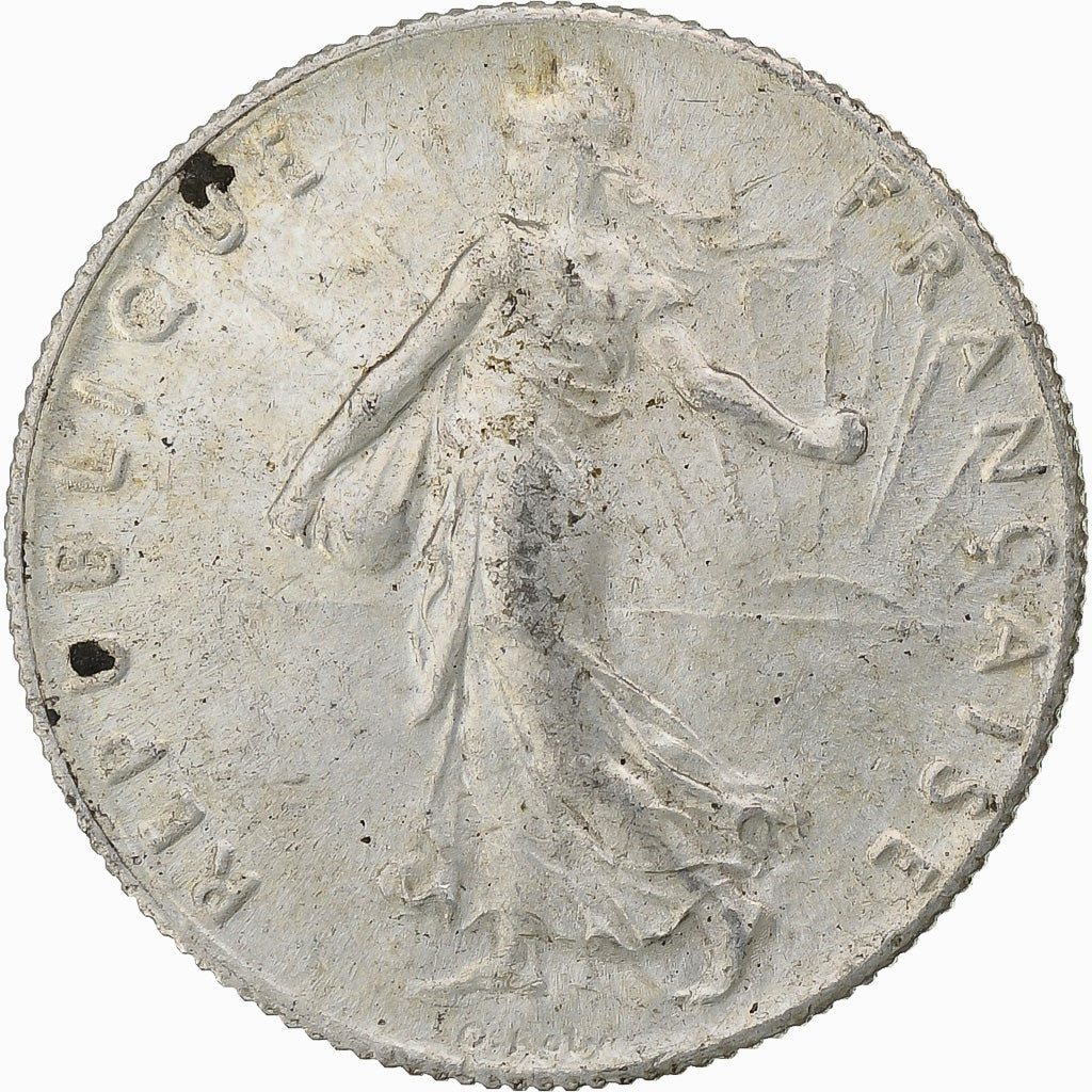 Munten, Frankrijk, Semeuse, 50 Centimes, 1917, Paris, ZF+, Zilver, KM:854