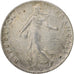 Moneda, Francia, Semeuse, 50 Centimes, 1917, Paris, MBC+, Plata, KM:854