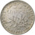 Munten, Frankrijk, Semeuse, 50 Centimes, 1917, Paris, ZF+, Zilver, KM:854