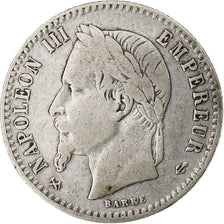 Coin, France, Napoleon III, 50 Centimes, 1865, Bordeaux, VF(30-35), Silver