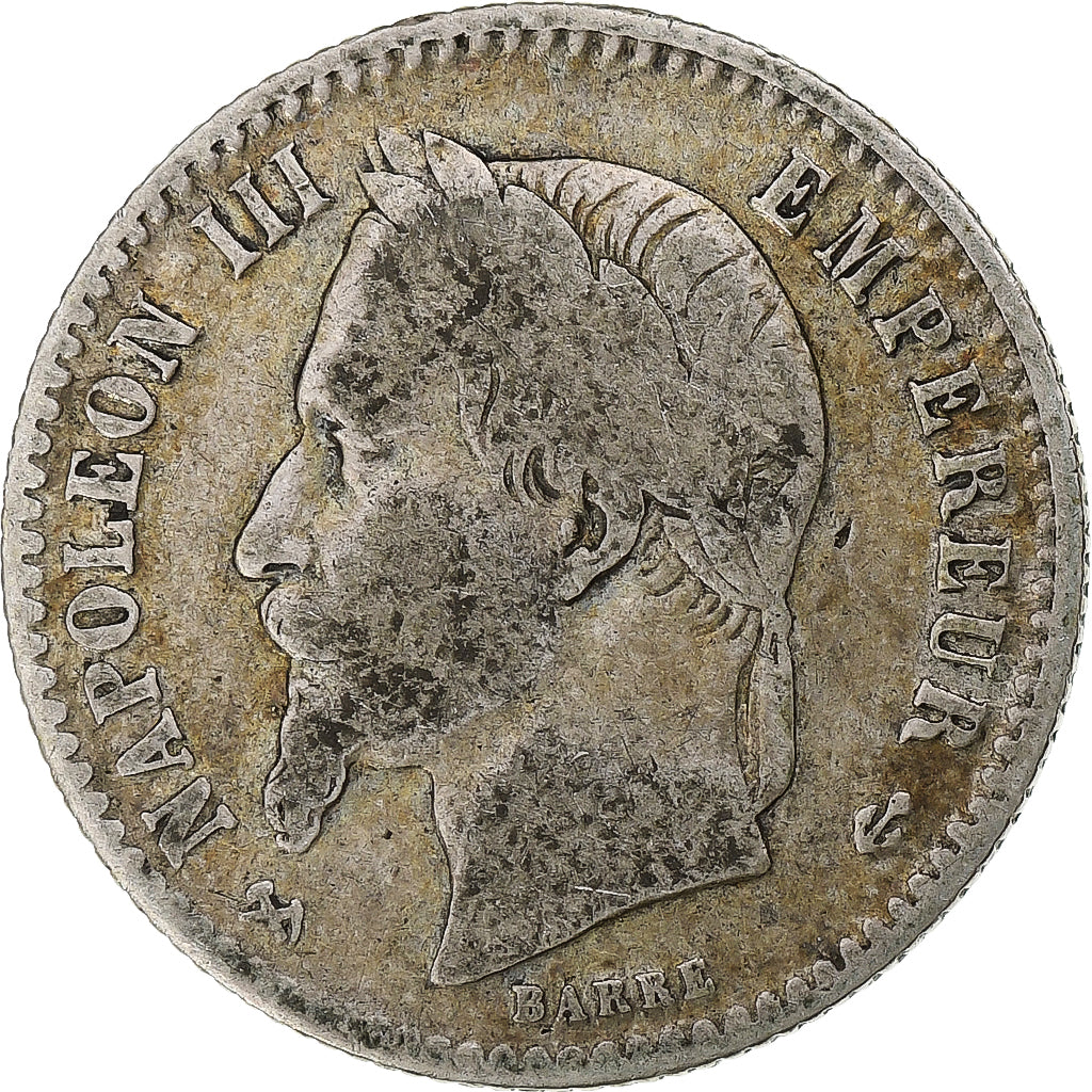 Coin, France, Napoleon III, 50 Centimes, 1867, Bordeaux, VF(20-25), Silver