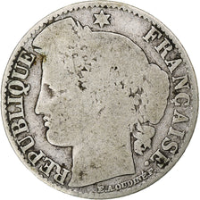 Coin, France, Cérès, 50 Centimes, 1873, Paris, VG(8-10), Silver, KM:834.1