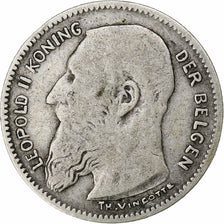 Moneta, Belgia, 50 Centimes, 1909, VF(20-25), Srebro, KM:61.1