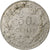 Moneda, Bélgica, 50 Centimes, 1911, MBC, Plata, KM:71