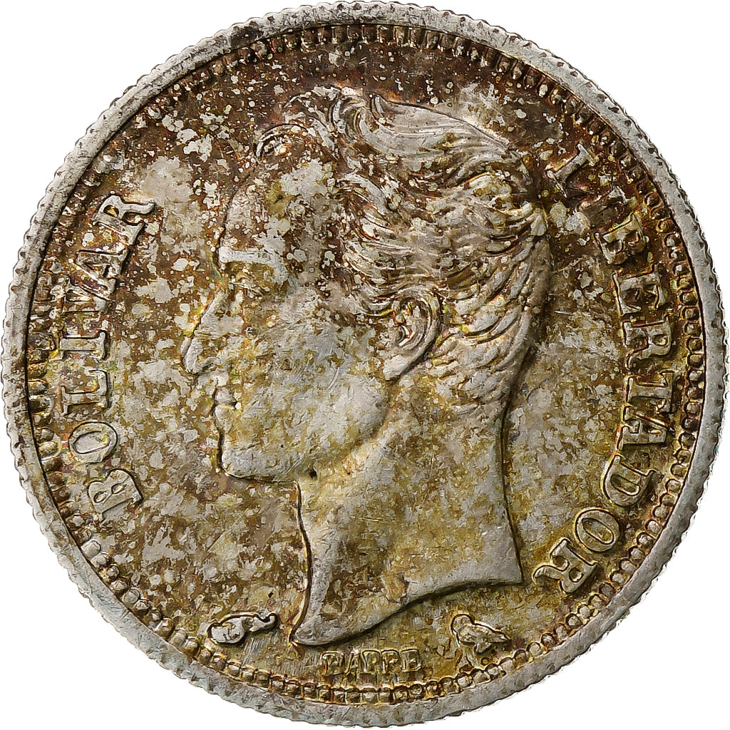 Münze, Venezuela, 50 Centimos, 1960, Paris, Paris, UNZ, Silber, KM:36a