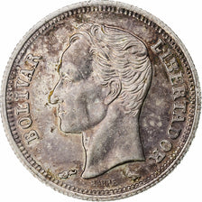Coin, Venezuela, 50 Centimos, 1960, Paris, Paris, MS(63), Silver, KM:36a
