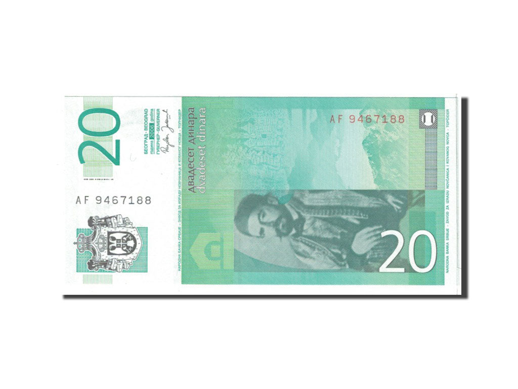Banknote, Serbia, 20 Dinara, 2006, Undated, KM:47a, UNC(65-70)