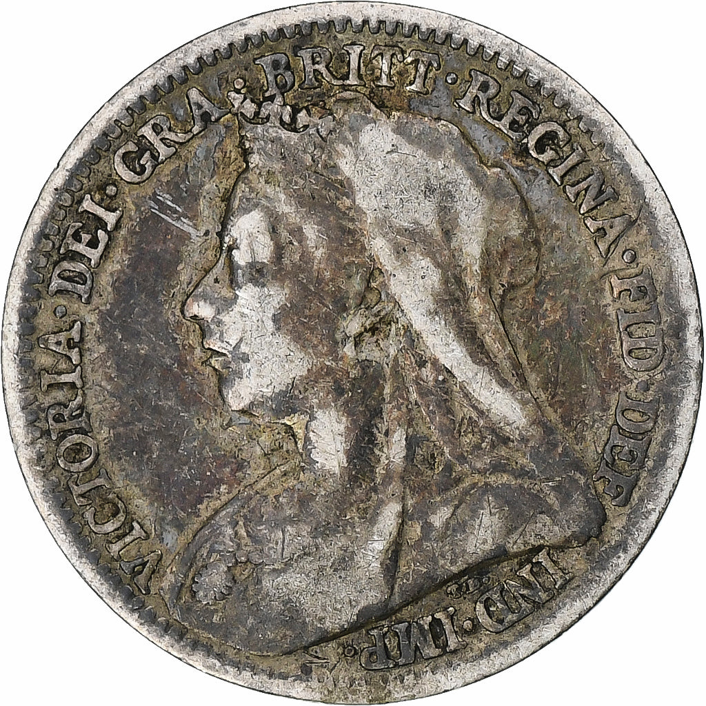 Münze, Großbritannien, Victoria, 3 Pence, 1900, SS, Silber, KM:777