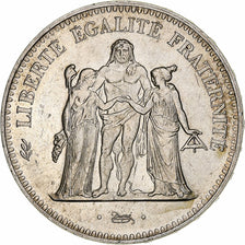 Moneta, Francja, Hercule, 50 Francs, 1974, Avers 20 francs, AU(55-58), Srebro