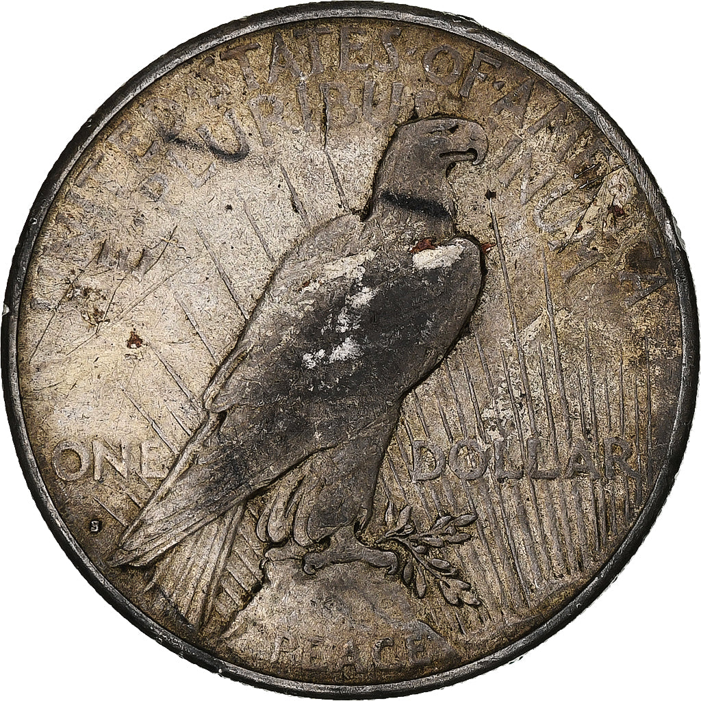 Coin, United States, Peace, Dollar, 1922, San Francisco, VF(20-25), Silver