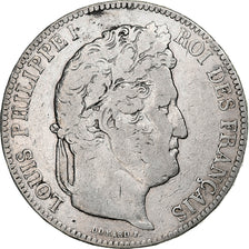 Coin, France, Louis-Philippe, 5 Francs, 1842, Bordeaux, VF(20-25), Silver