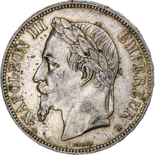 Coin, France, Napoléon III, 5 Francs, 1868, Strasbourg, EF(40-45), Silver