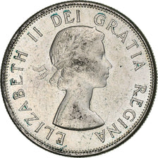 Coin, Canada, Elizabeth II, 50 Cents, 1957, Royal Canadian Mint, Ottawa