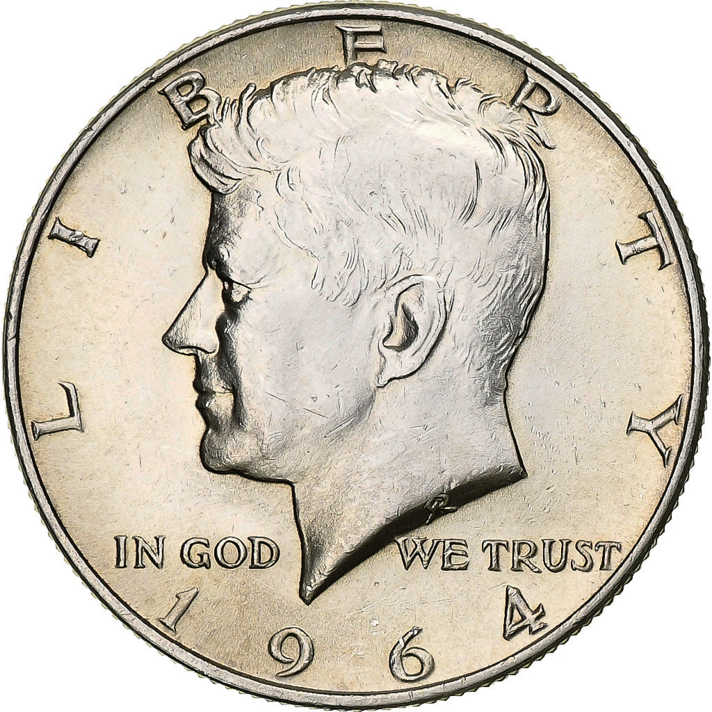Moneda, Estados Unidos, John F. Kennedy, Half Dollar, 1964, Philadelphia, EBC+
