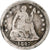 Monnaie, États-Unis, Half Dime, 1842, U.S. Mint, New Orleans, B+, Argent