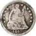 Coin, United States, Half Dime, 1842, U.S. Mint, New Orleans, F(12-15), Silver