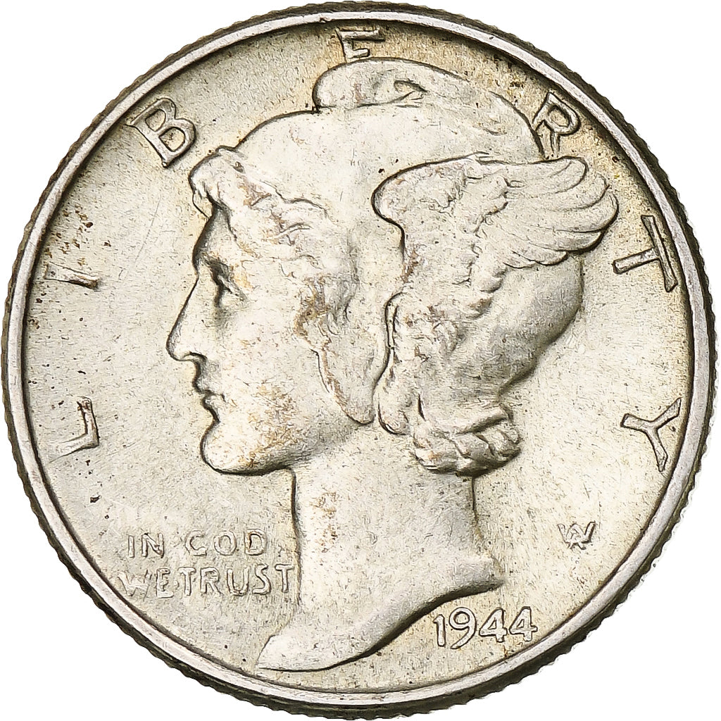 Münze, Vereinigte Staaten, Mercury Dime, Dime, 1944, U.S. Mint, Philadelphia
