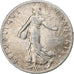 Moneda, Francia, Semeuse, 50 Centimes, 1902, Paris, MBC, Plata, KM:854