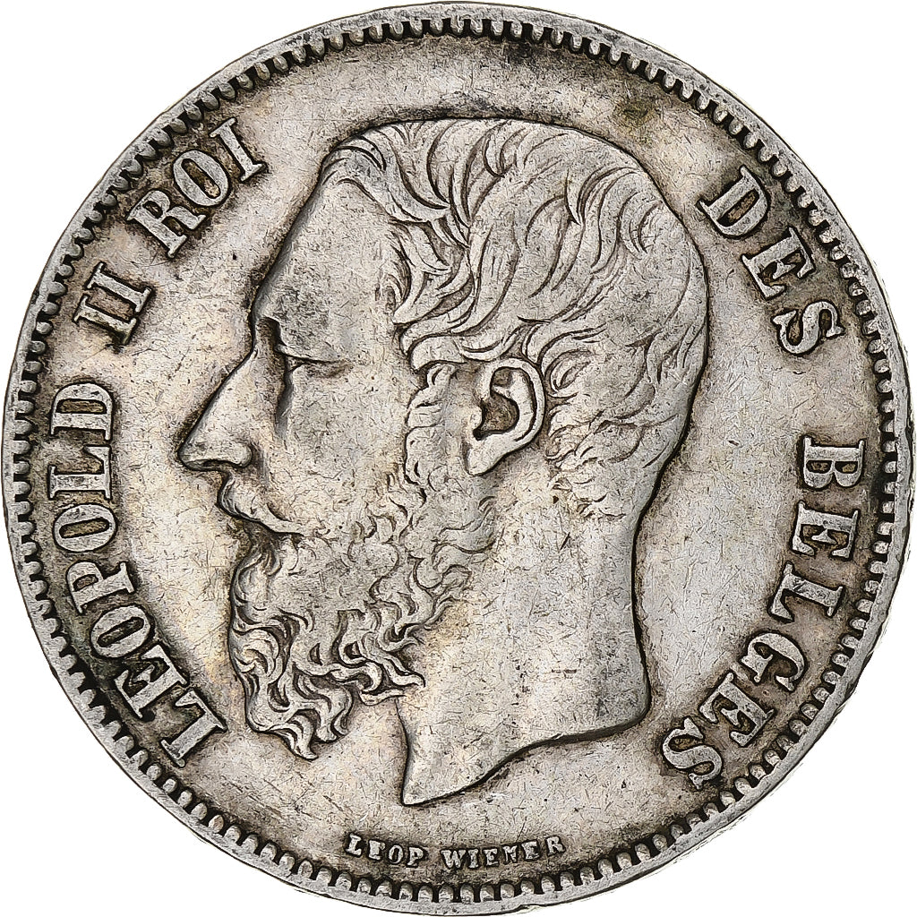 Monnaie, Belgique, Leopold II, 5 Francs, 5 Frank, 1868, TB+, Argent, KM:24