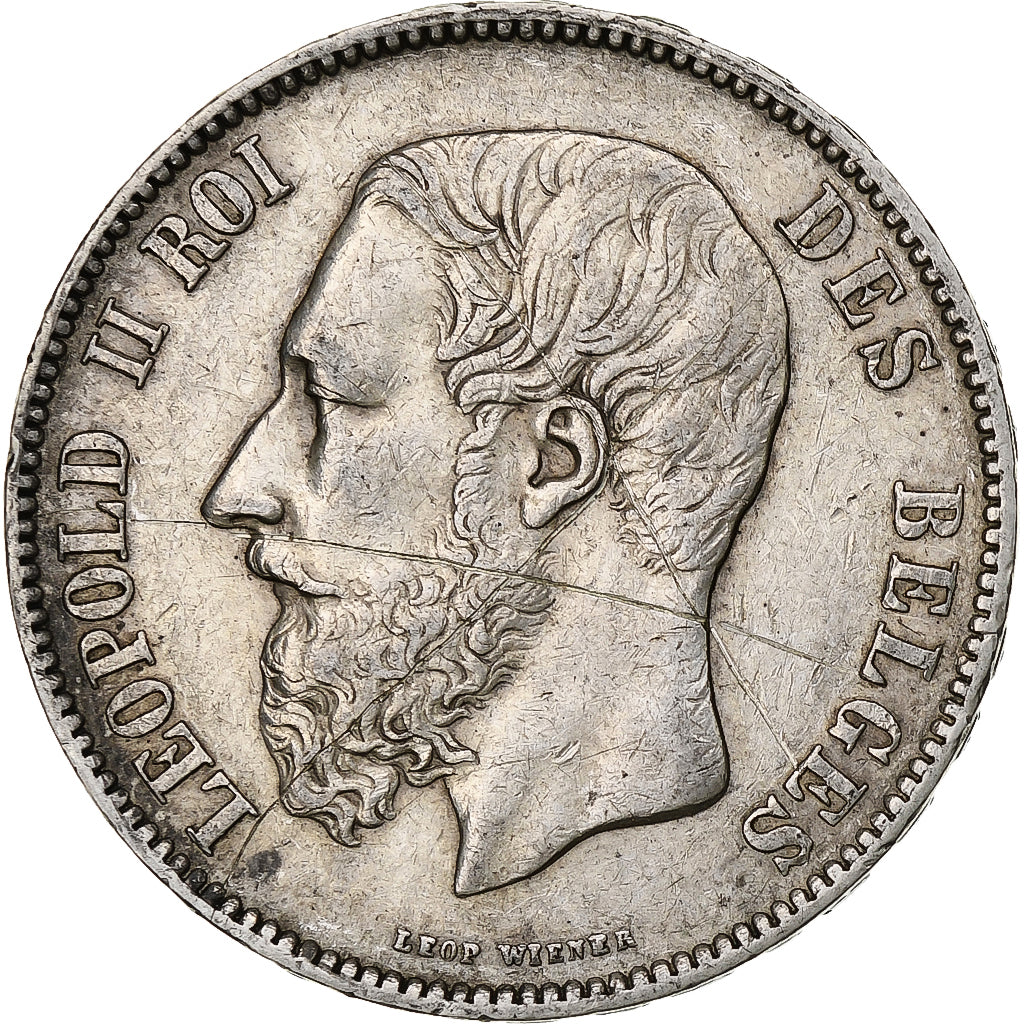 Monnaie, Belgique, Leopold II, 5 Francs, 5 Frank, 1871, TTB, Argent, KM:24
