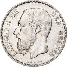 Monnaie, Belgique, Leopold II, 5 Francs, 5 Frank, 1875, TTB+, Argent, KM:24