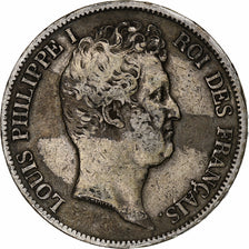 Coin, France, Louis-Philippe, 5 Francs, 1831, Lille, VF(30-35), Silver