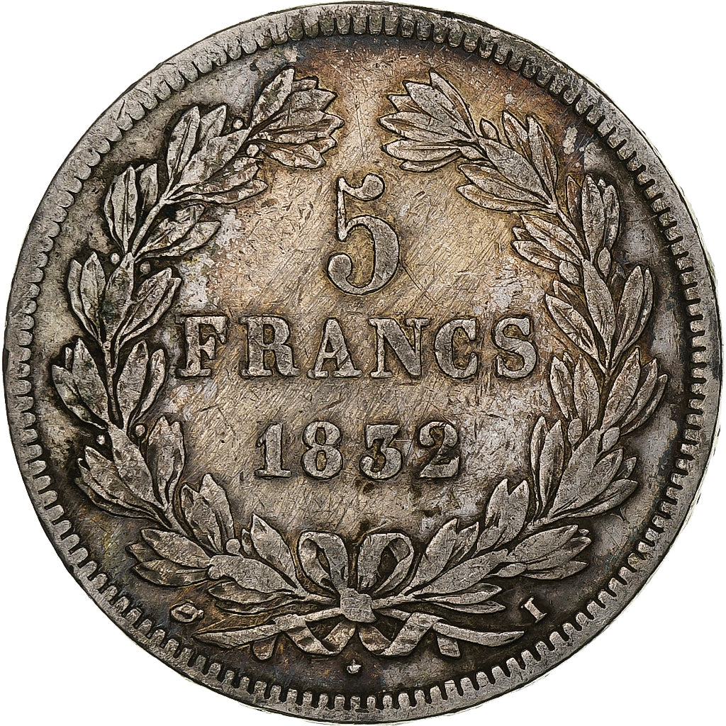 Coin, France, Louis-Philippe, 5 Francs, 1832, Limoges, VF(20-25), Silver