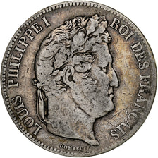 Moneta, Francja, Louis-Philippe, 5 Francs, 1833, Paris, VF(20-25), Srebro