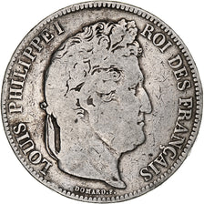 Coin, France, Louis-Philippe, 5 Francs, 1833, Nantes, F(12-15), Silver