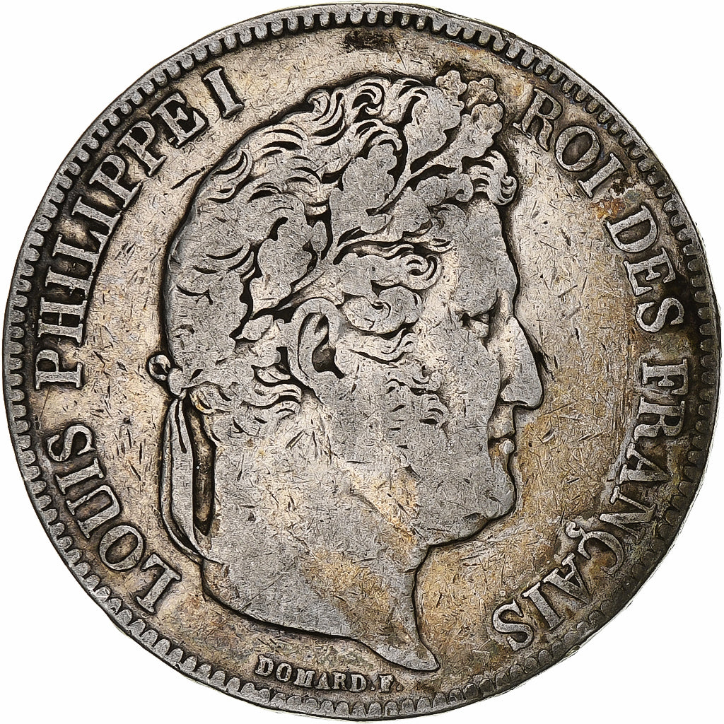 Monnaie, France, Louis-Philippe, 5 Francs, 1834, Paris, TB, Argent, Gadoury:678