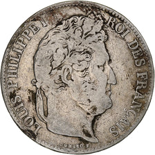 Munten, Frankrijk, Louis-Philippe, 5 Francs, 1836, Rouen, ZG+, Zilver, KM:749.2