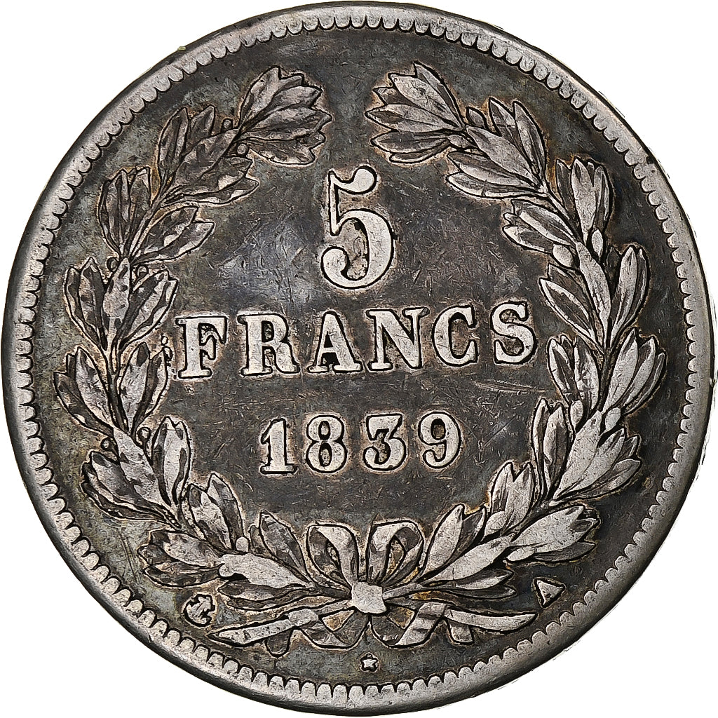 Monnaie, France, Louis-Philippe, 5 Francs, 1839, Paris, TB+, Argent