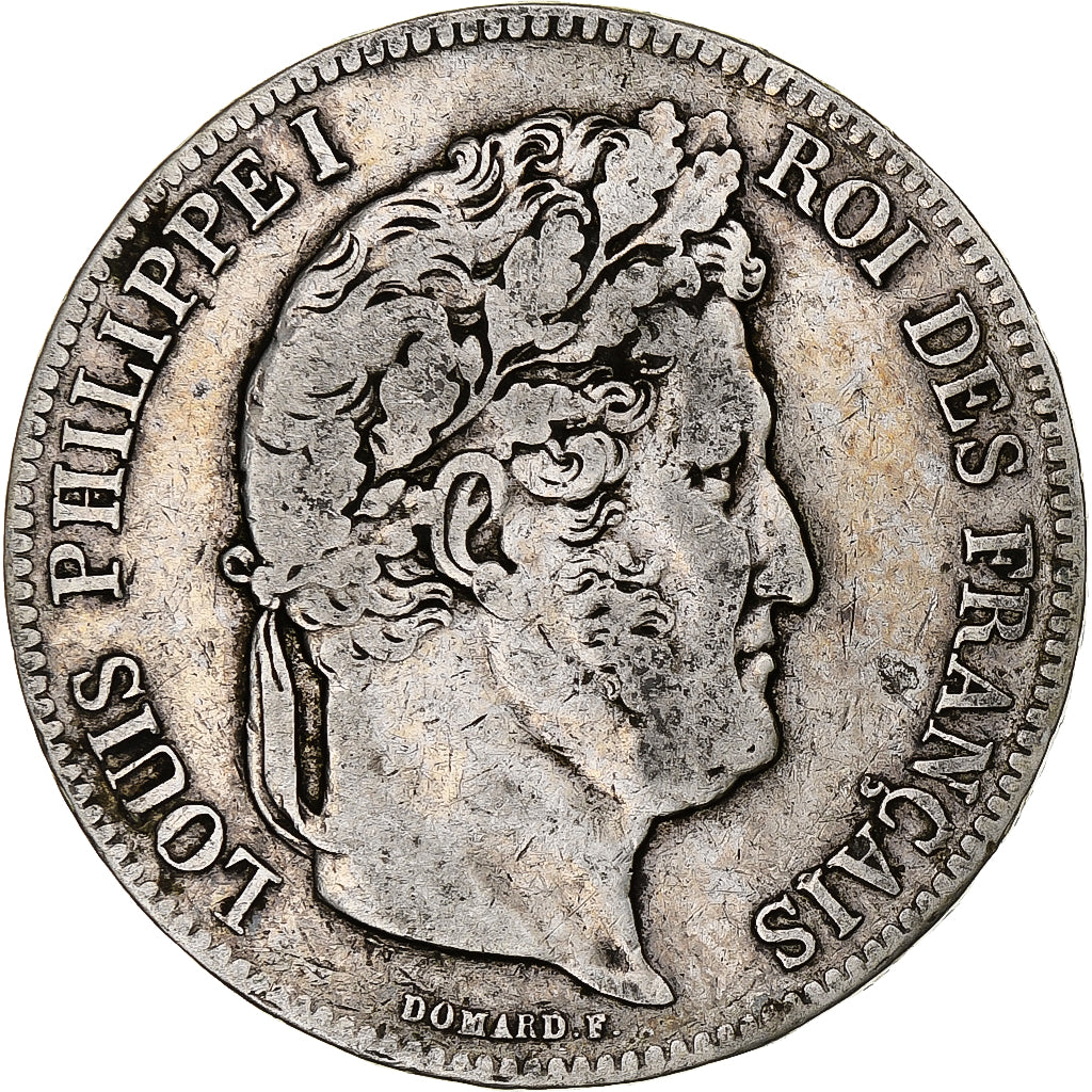 Coin, France, Louis-Philippe, 5 Francs, 1839, Lille, VF(20-25), Silver
