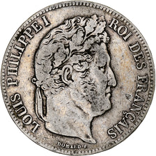 Coin, France, Louis-Philippe, 5 Francs, 1839, Lille, VF(20-25), Silver
