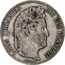 Moneta, Francja, Louis-Philippe, 5 Francs, 1840, Rouen, F(12-15), Srebro