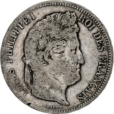 Coin, France, Louis-Philippe, 5 Francs, 1841, Lille, VG(8-10), Silver