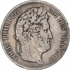 Moneta, Francja, Louis-Philippe, 5 Francs, 1842, Strasbourg, VF(20-25), Srebro