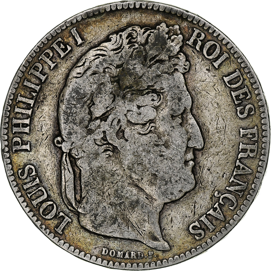 Coin, France, Louis-Philippe, 5 Francs, 1842, Rouen, F(12-15), Silver, KM:749.2
