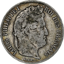 Coin, France, Louis-Philippe, 5 Francs, 1842, Rouen, F(12-15), Silver, KM:749.2