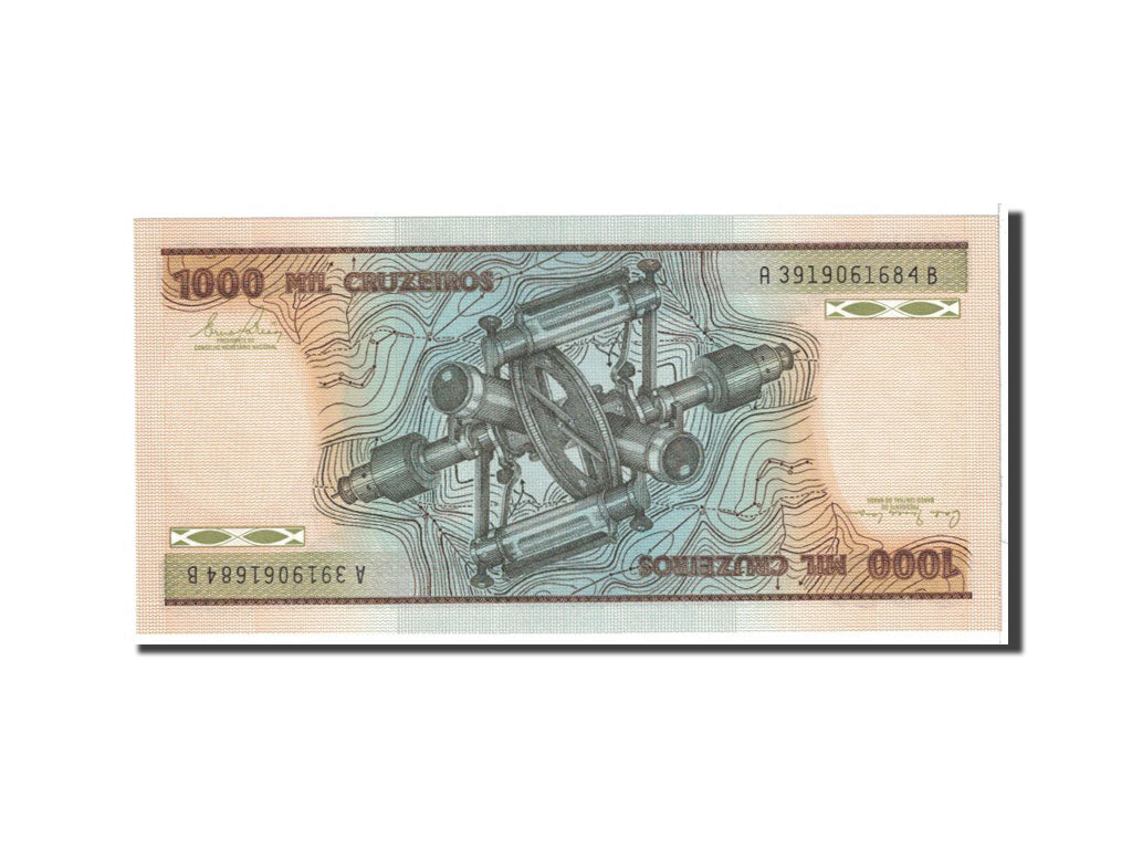 Banknote, Brazil, 1000 Cruzeiros, 1981, Undated, KM:201a, UNC(65-70)