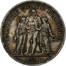Coin, France, Hercule, 5 Francs, 1849, Paris, EF(40-45), Silver, KM:756.1