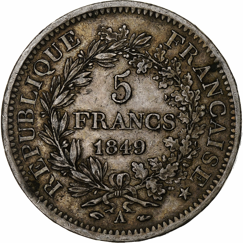 Coin, France, Hercule, 5 Francs, 1849, Paris, EF(40-45), Silver, KM:756.1