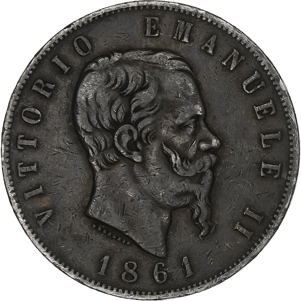 Moneta, Italia, Vittorio Emanuele II, 5 Lire, 1861, Torino, Very rare, BB