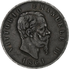 Moneta, Italia, Vittorio Emanuele II, 5 Lire, 1861, Torino, Very rare, BB
