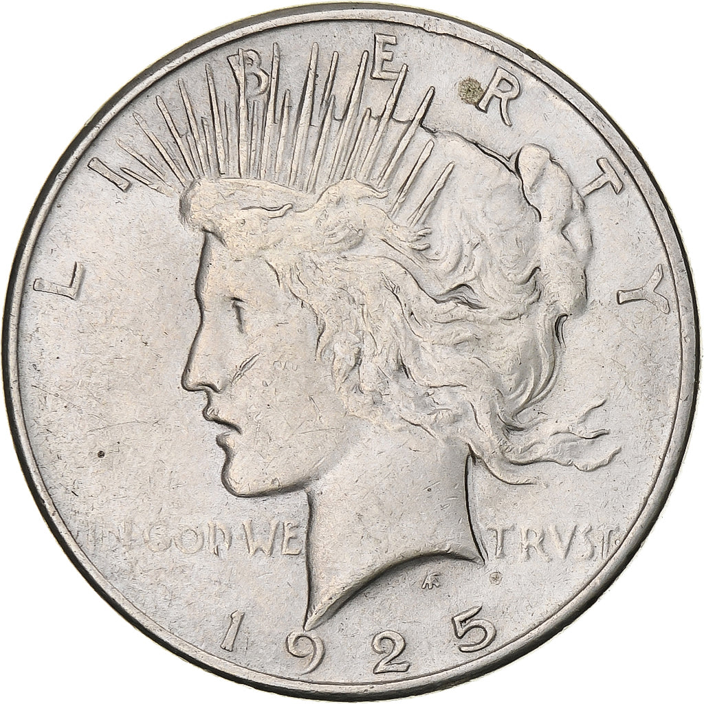 United States, Peace Dollar, 1925, Philadelphia, EF(40-45), KM:150