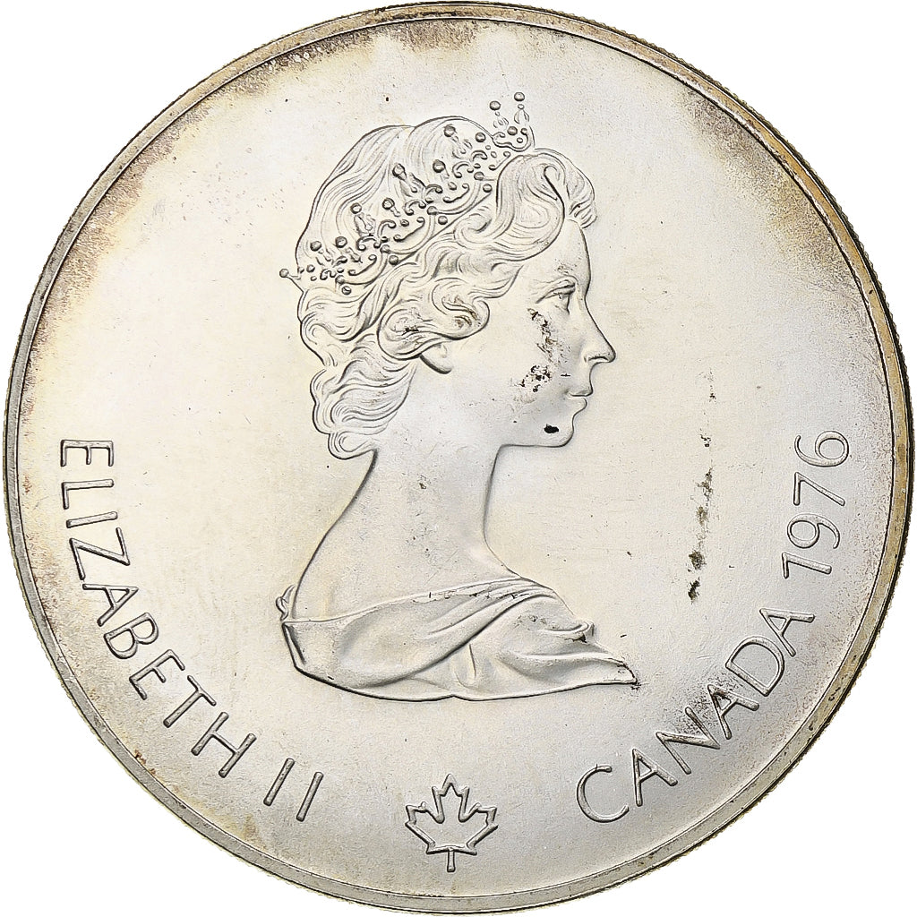 Coin, Canada, Montréal XXI Olympiade, 5 Dollars, 1976, Ottawa, MS(63), Silver