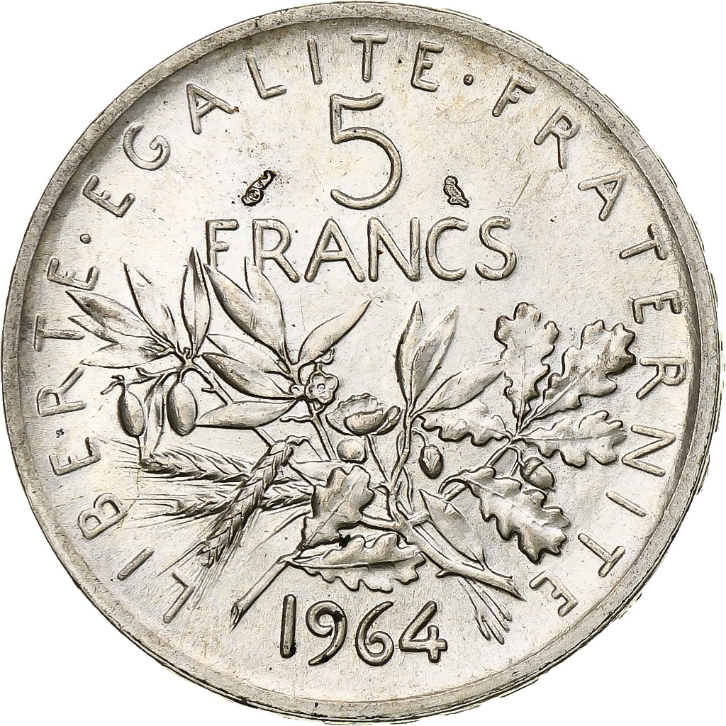 Monnaie, France, Semeuse, 5 Francs, 1964, Paris, SUP+, Argent, Gadoury:770