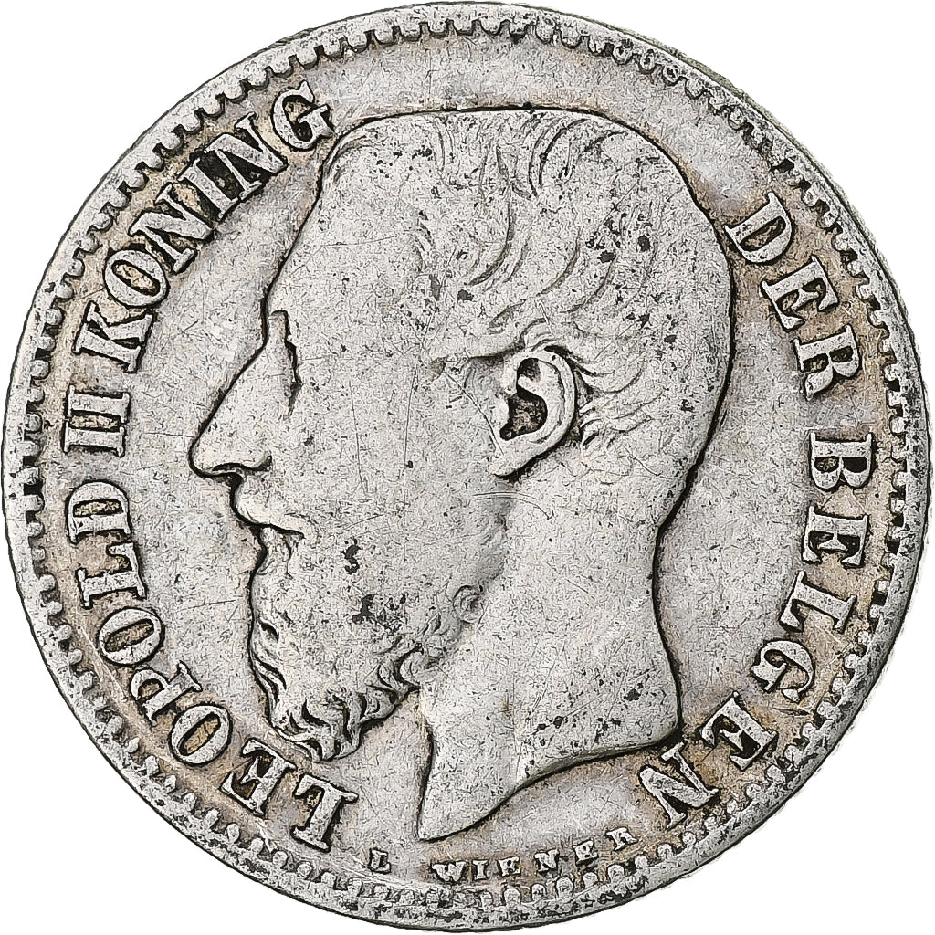 Coin, Belgium, Leopold II, Franc, 1887, VF(20-25), Silver, KM:29.1